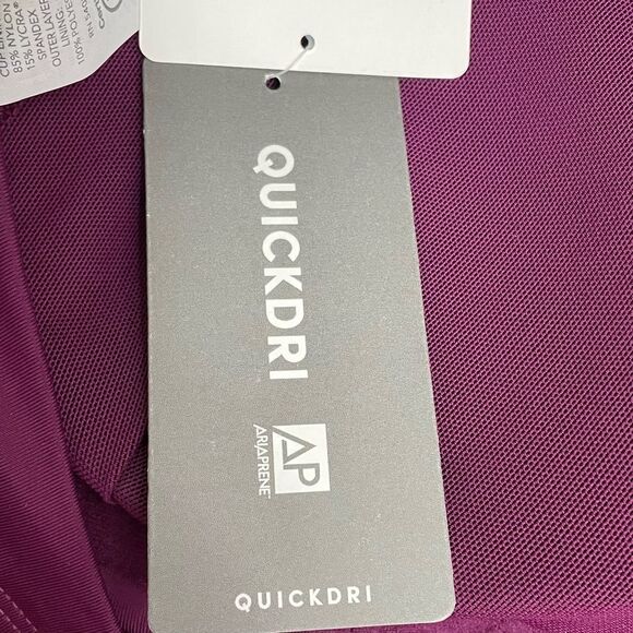 NWT Athleta Bra Cup Wrap Halter Bikini Top in Velvet Plum Purple Size 34 B/C NEW - Picture 11 of 13